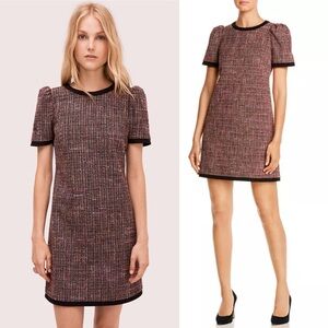 Kate Spade Pink and Black Tweed Mini Dress
